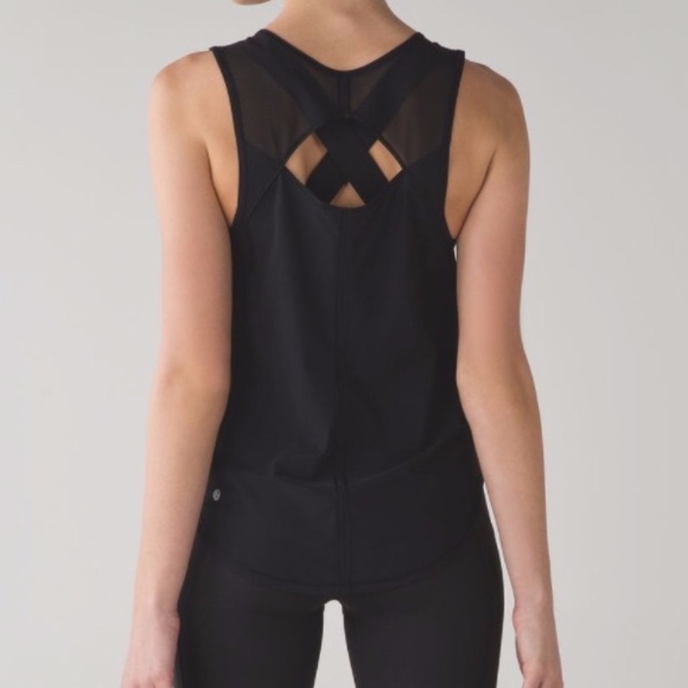 Lululemon Sculpt Black Tank Size 10